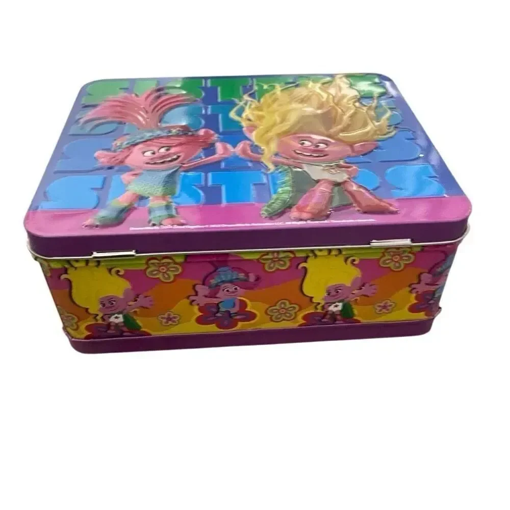 Trolls Band Together Metal Lunchbox w/ 24-Piece Puzzle Viva & Poppy Collectible